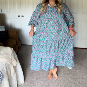 Long sleeve floral maxi